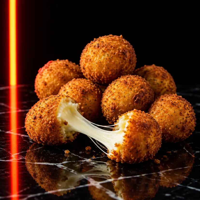Mozzarelline Crispy fritte con mozzarella filante